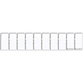   TRACON J8 Jelölőlapka TSKA, TSKB sorozatkapocshoz, (10 modul), W=8mm TSKA6..,