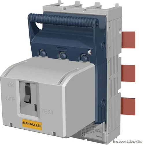 TRACON KETO-1-3/60/AOU/F/AM Szakaszolókapcsoló-biztosító,gyűjtősínre, lapos csatlakozó 690VAC, 440VDC, 250A, 3P, NH1