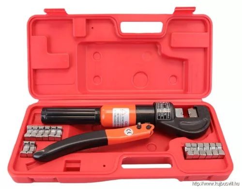 TRACON KHP70 Kézi hidraulikus présszerszám kábelsarukhoz, +táska+8 bélyeg 4-70mm2