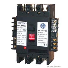   TRACON KM4-200/1C Kompakt megszakító, 220V DC munkaáramú kioldóval 3×230/400V, 50Hz, 200A, 50kA, 1×CO