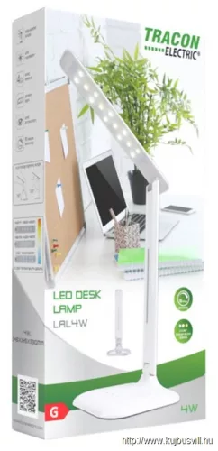TRACON LAL4W LED asztali lámpa, szabályozható fényerő és színhőmérséklet 100-240 V, 50 Hz, 4 W, 2700-6000 K, EEI=G