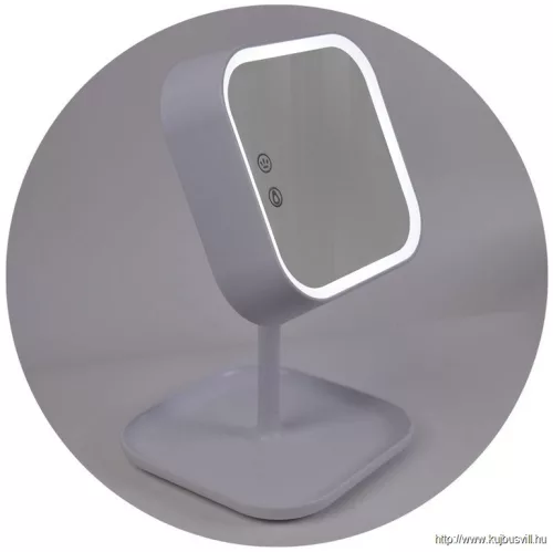 TRACON LALCM8W Sminktükör LED világítással 100-240 VAC, 50Hz, 8 W, 150 lm, 6000 K,3,7V 1000mAh Li-Ion