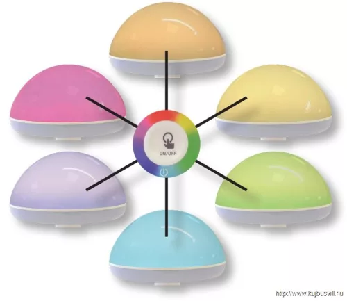 TRACON LALG3W Gomba formájú LED dekor asztali lámpa 100-240 V, 50 Hz, 2,4 W, 4000 K