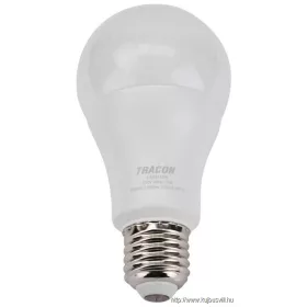   TRACON LAS6515W Gömb burájú LED fényforrás SAMSUNG chippel 230V,50Hz,15W,3000K,E27,1490 lm,200°,A65,SAMSUNG chip, EEI=F
