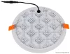 TRACON LED-DLIP-20NW Védett, beépíthető LED mélysugárzó, kerek 230 VAC, 20 W, 4000 K, 1620 lm, IP66,D=185mm, EEI=G