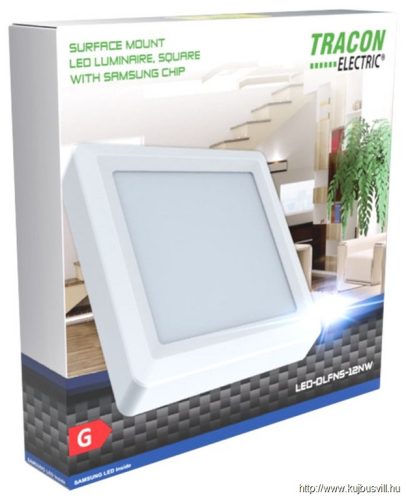 TRACON LED-DLNFS-18NW Falon kívüli SAMSUNG chippel 230V 18W,  IP20, 1440 Lm