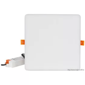   TRACON LED-DLNIP-28NW Védett, beépíthető LED mélysugárzó, négyzetes 230 VAC, 28 W, 4000 K, 2380 lm, IP66, D=215x215mm, EEI=F