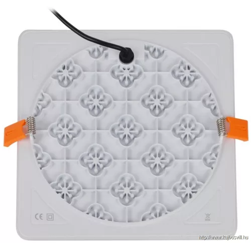 TRACON LED-DLNIP-6NW Védett, beépíthető LED mélysugárzó, négyzetes 230 VAC, 6 W, 4000 K, 450 lm, IP66,D=75x75mm, EEI=G