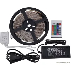   TRACON LED-SET-K-RGB LED szalag szet, kültéri 220-240V, 50Hz, 14,4W/m, W=10m, 5m, RGB, IP65/IP20