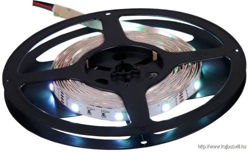 TRACON LED-SZ-144-RGB LED szalag, beltéri SMD5050, 60 LED/m, 14,4 W/m, RGB, W=10 mm, IP20,EEI=G