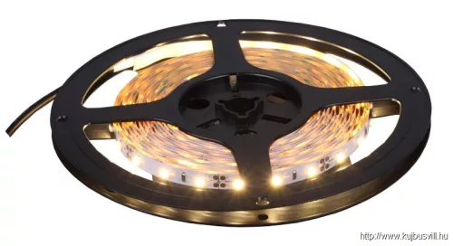 TRACON LED-SZ-48-WW LED szalag, beltéri SMD3528,60LED/m,4,8W/m,180lm/m,W=8mm,3000K,IP20,EEI=G