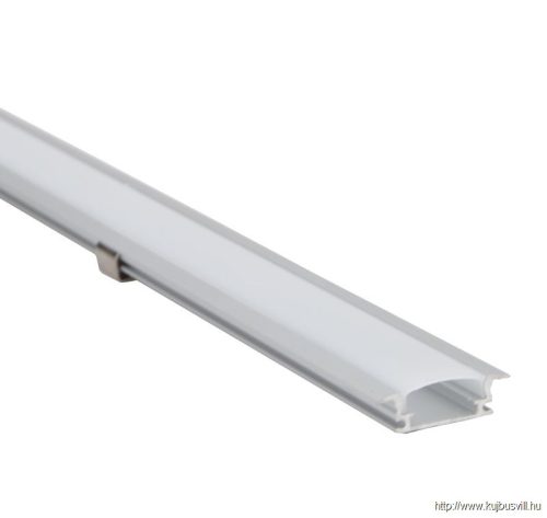 LEDSZPR Alumínium profil LED szalagokhoz, lapos, besüllyeszthető W=10mm, H=1m