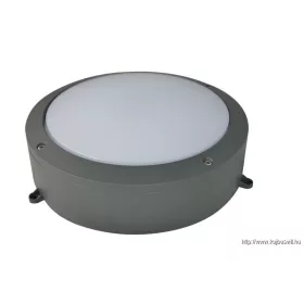   TRACON LFV40NW Védett fali LED lámpatest, porszórt, szürke 100-240 VAC, 40 W, 3000 lm, D=276 mm, 4000 K, IP65, EEI=G