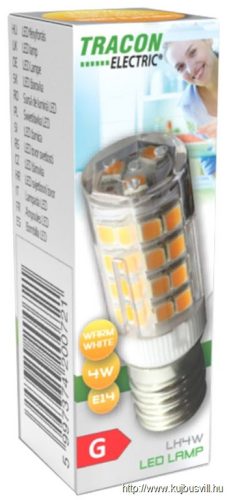 TRACON LH4W LED fényforrás 230V, 50 Hz, 4W, 2700K, E14, 320lm, T20, EEI=G