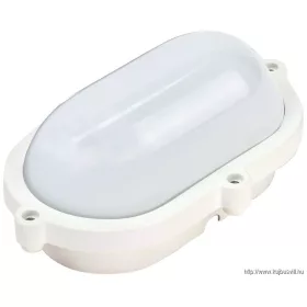   TRACON LHIPO8W Védett, műanyag házas LED hajólámpa, ovális forma 230 VAC, 50 Hz, 8 W, 710 lm, 4000 K, IP65, EEI=F