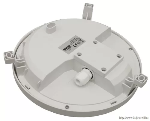 TRACON LHLMK12NW Műanyag házas LED hajólámpa, kerek forma 230 V, 50 Hz, 12 W, 840 lm, 4000 K, IP54, EEI=G