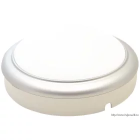   TRACON LHLMKS15NW Műanyag házas LED hajólámpa ezüst kerettel, kerek 230 V, 50 Hz, 15 W, 4000 K, 1050 lm, IP54, ABS+PC, EEI=G