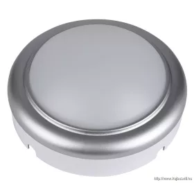   TRACON LHLMKS8NW Műanyag házas LED hajólámpa ezüst kerettel, kerek 230 V, 50 Hz, 8 W, 4000 K, 560 lm, IP54, ABS+PC, EEI=G