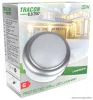 TRACON LHLMKS8NW Műanyag házas LED hajólámpa ezüst kerettel, kerek 230 V, 50 Hz, 8 W, 4000 K, 560 lm, IP54, ABS+PC, EEI=G