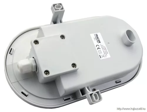 TRACON LHLMO12NW Műanyag házas LED hajólámpa, ovális forma 230 V, 50 Hz, 12 W, 840 lm, 4000 K, IP54, EEI=G