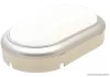 TRACON LHLMOS15NW Műanyag házas LED hajólámpa ezüst kerettel, ovális 230 V, 50 Hz, 15 W, 4000 K, 1050 lm, IP54, ABS+PC, EEI=G