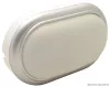 TRACON LHLMOS15NW Műanyag házas LED hajólámpa ezüst kerettel, ovális 230 V, 50 Hz, 15 W, 4000 K, 1050 lm, IP54, ABS+PC, EEI=G