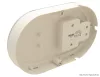 TRACON LHLMOS15NW Műanyag házas LED hajólámpa ezüst kerettel, ovális 230 V, 50 Hz, 15 W, 4000 K, 1050 lm, IP54, ABS+PC, EEI=G