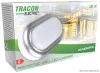 TRACON LHLMOS8NW Műanyag házas LED hajólámpa ezüst kerettel, ovális 230 V, 50 Hz, 8 W, 4000 K, 560 lm, IP54, ABS+PC, EEI=G