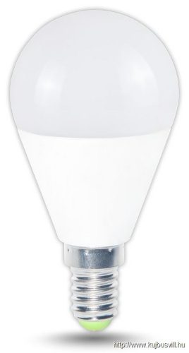 LMG458W Gömb burájú LED fényforrás 230 V, 50 Hz, E14, 8 W, 710 lm,200° 2700 K, EEI=F