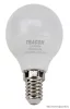 TRACON LMGS455W Gömb burájú LED fényforrás SAMSUNG chippel 230V,50Hz,5W,3000K,E14,430lm,180°,G45,SAMSUNG chip, EEI=F