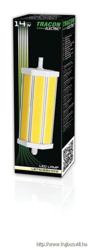 TRACON LR7S18914NW LED fényforrás 230 VAC, 14 W, 4100 K, R7s, 1050 lm, 140°, EEI=G