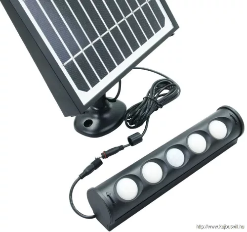 TRACON LSFLSP8W Napelemes LED spot fényvető mozgásérzékelővel 8W, 4000 K, 700 lm, IP65, 3,7 V 4000 mAh