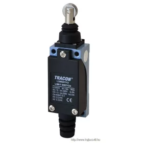   TRACON LSME8112 Helyzetkapcsoló, nyomógörgős 1xNO+1xNC, 2A/230V AC-15, 0,3A/250V DC-13, IP65