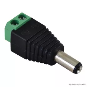   TRACON LSZJM55 Jack/csavaros csatlakozó dugó LED szerelésekhez 5,5 mm, In: 4A