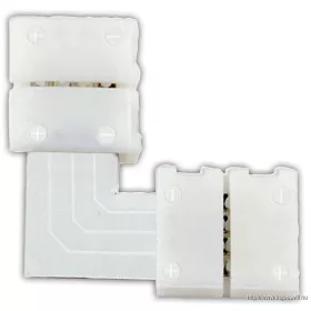   TRACON LSZTL8 Forrasztás nélküli "L" gyorscsatl. egyszínű LED szalagokhoz W=8 mm, 2P