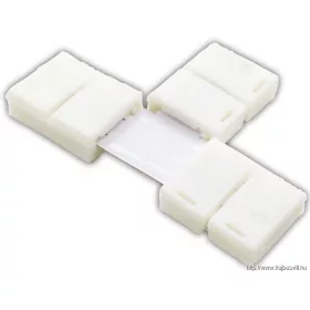   TRACON LSZTT8 Forrasztás nélküli "T" gyorscsatl. egyszínű LED szalagokhoz W=8 mm, 2P