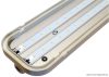 LV1548E Védett LED ipari lámpatest vészvilágító funkcióval 230 V, 50 Hz, 48 W/4W, 4000 K, 4000/350 lm, IP65, EEI=F