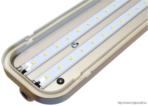 TRACON LV1548E Védett LED ipari lámpatest vészvilágító funkcióval 230 V, 50 Hz, 48 W/4W, 4000 K, 4000/350 lm, IP65, EEI=F