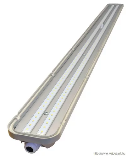 TRACON LV1548M Védett LED ipari lámpatest mozgásérzékelő funkcióval 230 V, 50 Hz, 48 W, 4000 K, 4000 lm, IP65, EEI=F