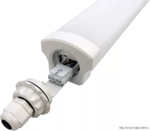 TRACON LVN1236NW Védett LED ipari lámpatest 230 VAC, 36 W, 4320 lm, 4000 K, IP65, IK08, EEI=E