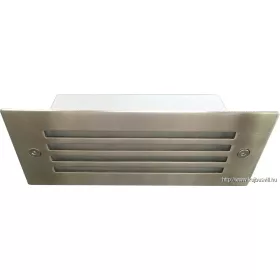   TRACON LVS02 LED süllyesztett fali lámpatest takaróráccsal, ezüst 110-240 VAC, 1,5 W, 100 lm, 3500 K, IP54, EEI=G