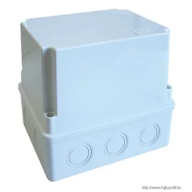   TRACON MD81212 Műanyag doboz, kikönnyített, világos szürke, teli fedéllel 80×120×120mm, IP55