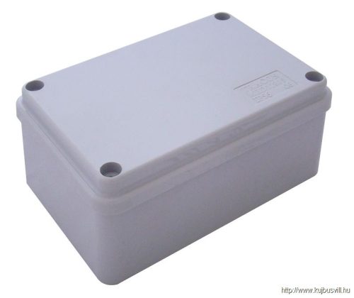 MED12085 Elektronikai doboz, világos szürke, teli fedéllel 120×80×50mm, IP56