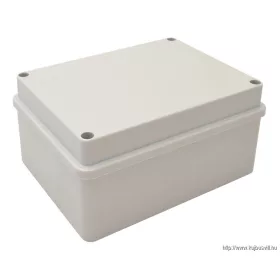   TRACON MED15117S Elektronikai doboz, világos szürke, teli fedéllel 150×110×70mm, IP54
