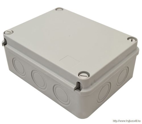 MED19148 Elektronikai doboz, világos szürke, teli fedéllel 190×145×80, IP67