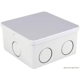   TRACON MED884 Elektronikai doboz, világos szürke, teli fedéllel 80×80×40mm, IP44