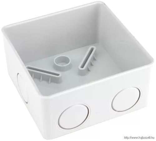 TRACON MED884 Elektronikai doboz, világos szürke, teli fedéllel 80×80×40mm, IP44