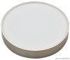MFDS16W Műanyag búrás falon kívüli LED lámpatest ezüst peremmel 230 V, 50 Hz, 16 W, 1200 lm, 3000 K, D=205mm,EEI=G
