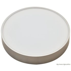   TRACON MFDS16W Műanyag búrás falon kívüli LED lámpatest ezüst peremmel 230 V, 50 Hz, 16 W, 1200 lm, 3000 K, D=205mm,EEI=G