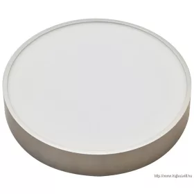   TRACON MFDS8W Műanyag búrás falon kívüli LED lámpatest ezüst peremmel 230 V, 50 Hz, 8 W, 600 lm, 3000 K, D=102mm, EEI=G